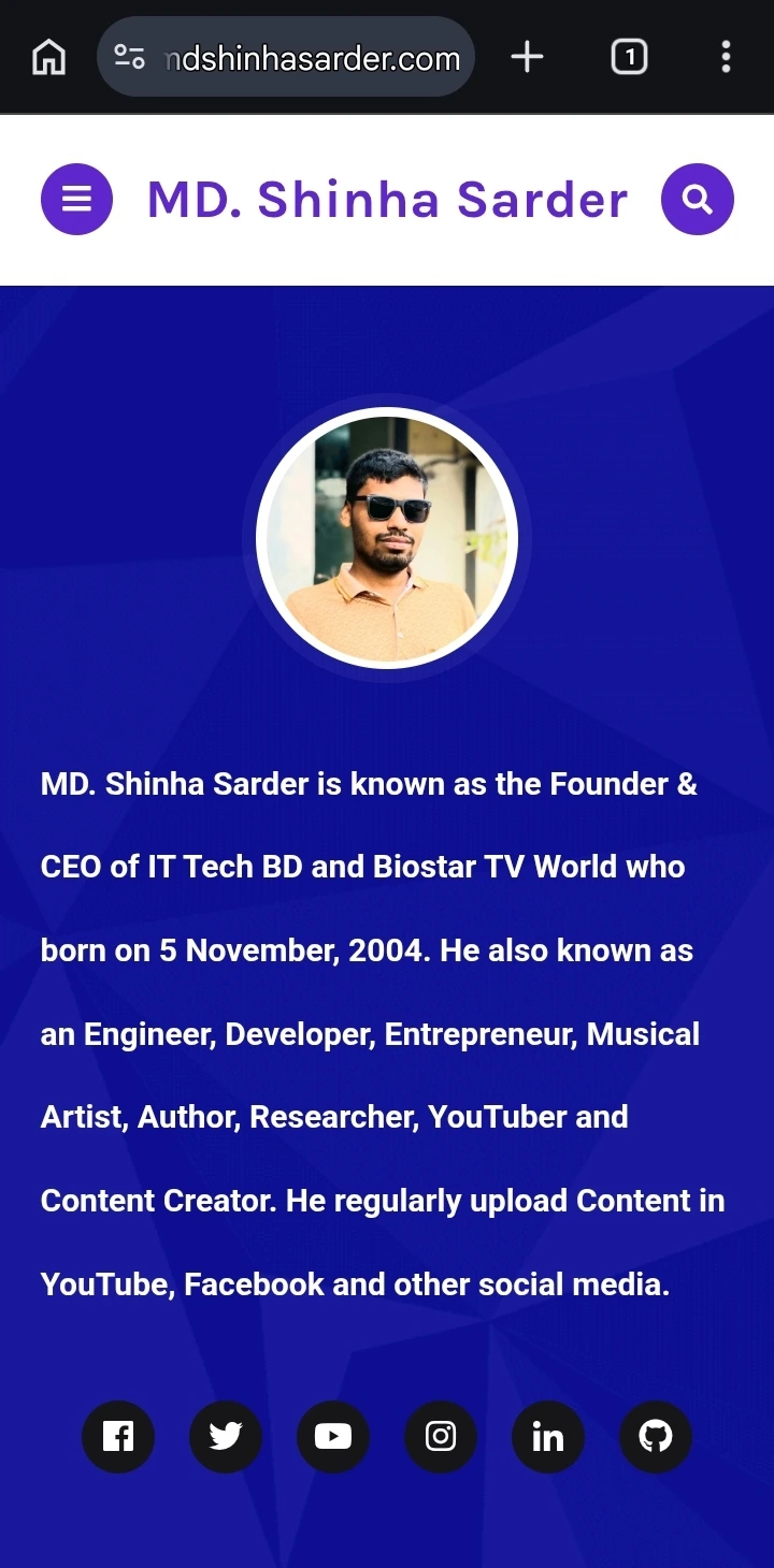 MD. Shinha Sarder Personal